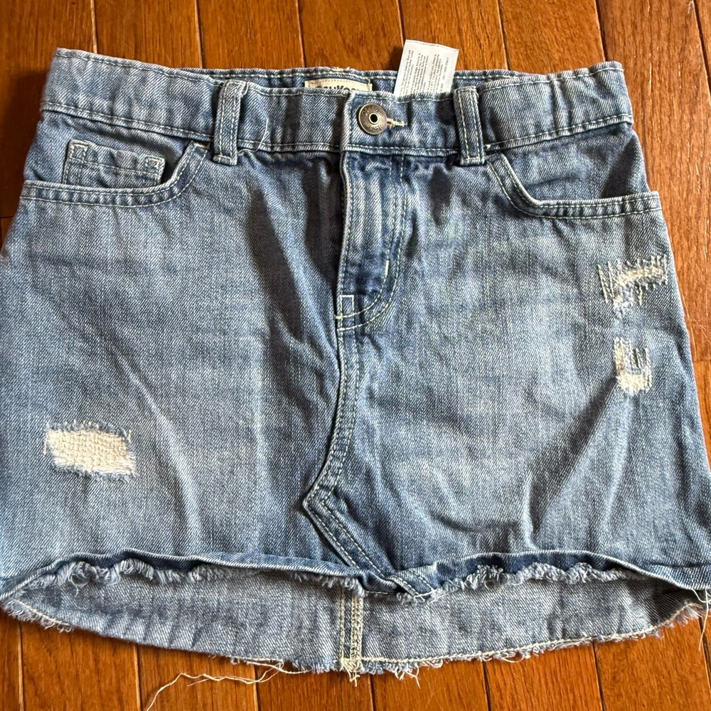 OshKosh B'gosh Blue Distressed Denim Skirt